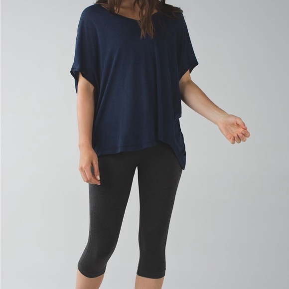 Lululemon Athletica In The‎ Flow II Heathered Black leggings Size 4 - Picture 1 of 11